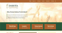 Desktop Screenshot of dakotaprairiebank.com