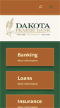Mobile Screenshot of dakotaprairiebank.com
